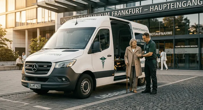 Krankenhausfahrt Frankfurt
